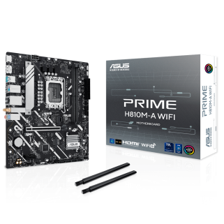 Tarjeta Madre ASUS PRIME H810M-A WIFI Socket 1851 Micro ATX DDR5 PCIe 4.0 WiFi6 HDMI DP