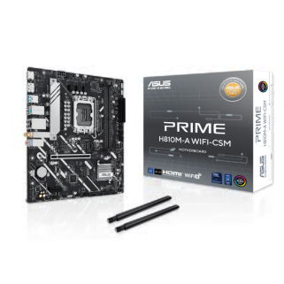Tarjeta Madre ASUS PRIME H810M-A WIFI-CSM Socket 1851 Micro ATX DDR5 PCIe 4.0 WiFi6 HDMI DP