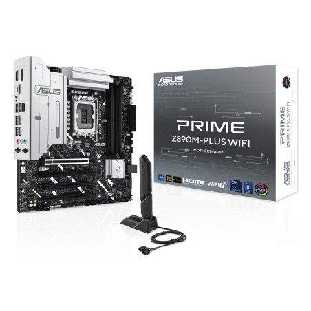 Tarjeta Madre ASUS PRIME Z890M-PLUS WIFI Socket 1851 Micro ATX DDR5 PCIe 4.0 WiFi7 USB-C HDMI