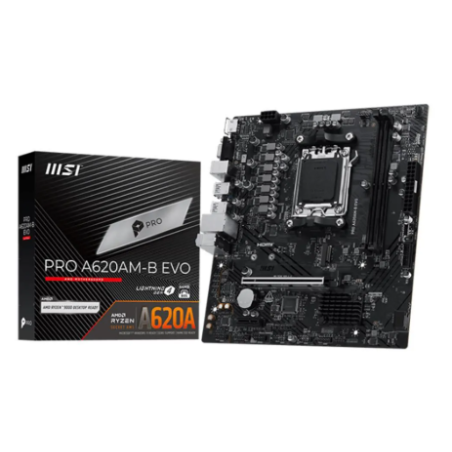 Tarjeta Madre MSI PRO A620AM-B EVO Micro ATX Socket AM5 DDR5 6800 HDMI VGA