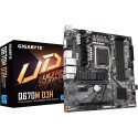 Tarjeta Madre Gigabyte Q670M D3H mATX LGA 1700 DDR5