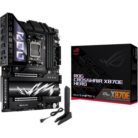 Tarjeta Madre ASUS ROG Crosshair X870E Hero ATX AM5 DDR5 PCIe 5.0
