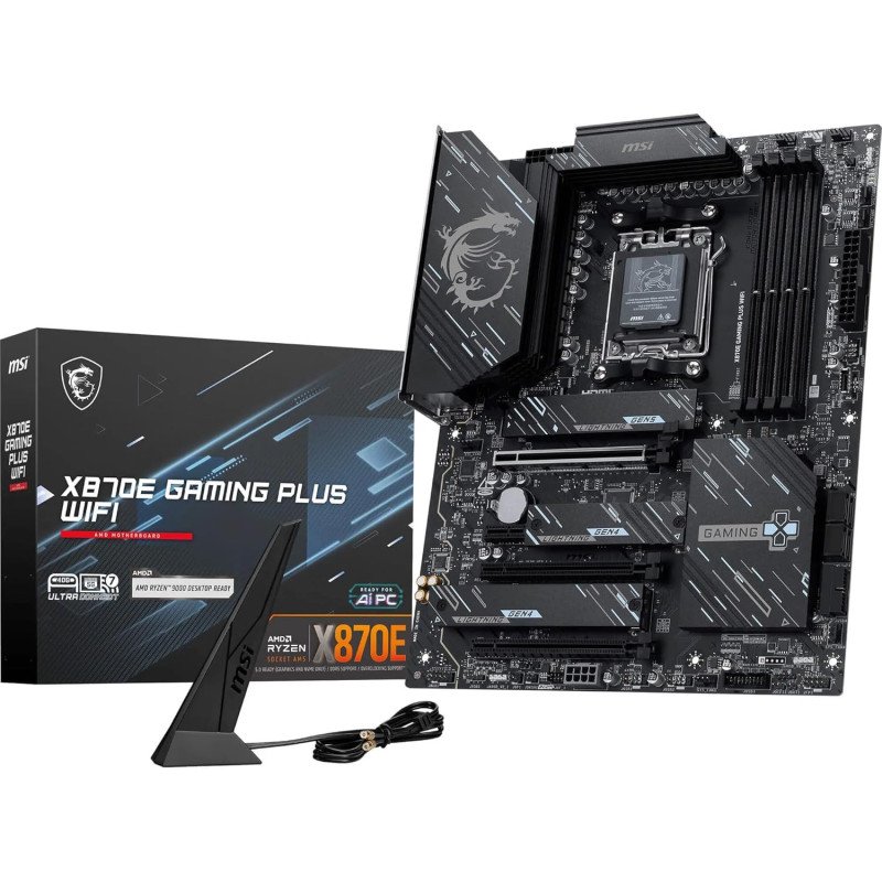 Tarjeta Madre MSI X870E Gaming Plus WIFI ATX AM5 DDR5 W7