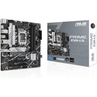 Tarjeta Madre ASUS PRIME B760M-K D4 LGA 1700 DDR4 Micro ATX HDMI DP