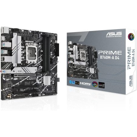 Tarjeta Madre ASUS PRIME B760M-K D4 LGA 1700 DDR4 Micro ATX HDMI DP