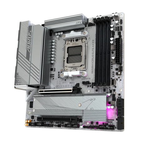 Tarjeta Madre Gigabyte B650M AORUS ELITE AX AM5 DDR5 Micro ATX WiFi 6 HDMI DP