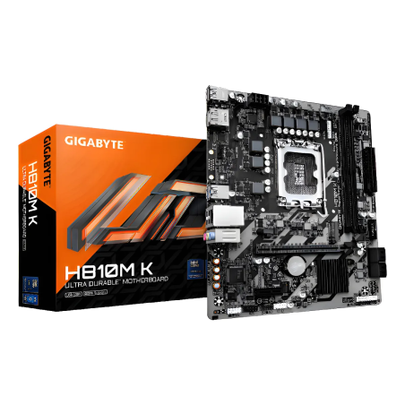Tarjeta Madre Gigabyte H810M K GEN5 LGA 1851 DDR5 6400MHz Micro ATX HDMI DP