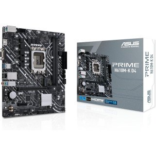 Tarjeta Madre ASUS PRIME H610M-K D4 LGA 1700 DDR4 Micro ATX HDMI VGA PCIe 4.0