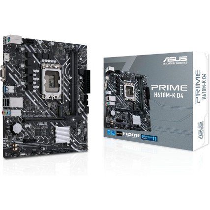 Tarjeta Madre ASUS PRIME H610M-K D4 LGA 1700 DDR4 Micro ATX HDMI VGA PCIe 4.0