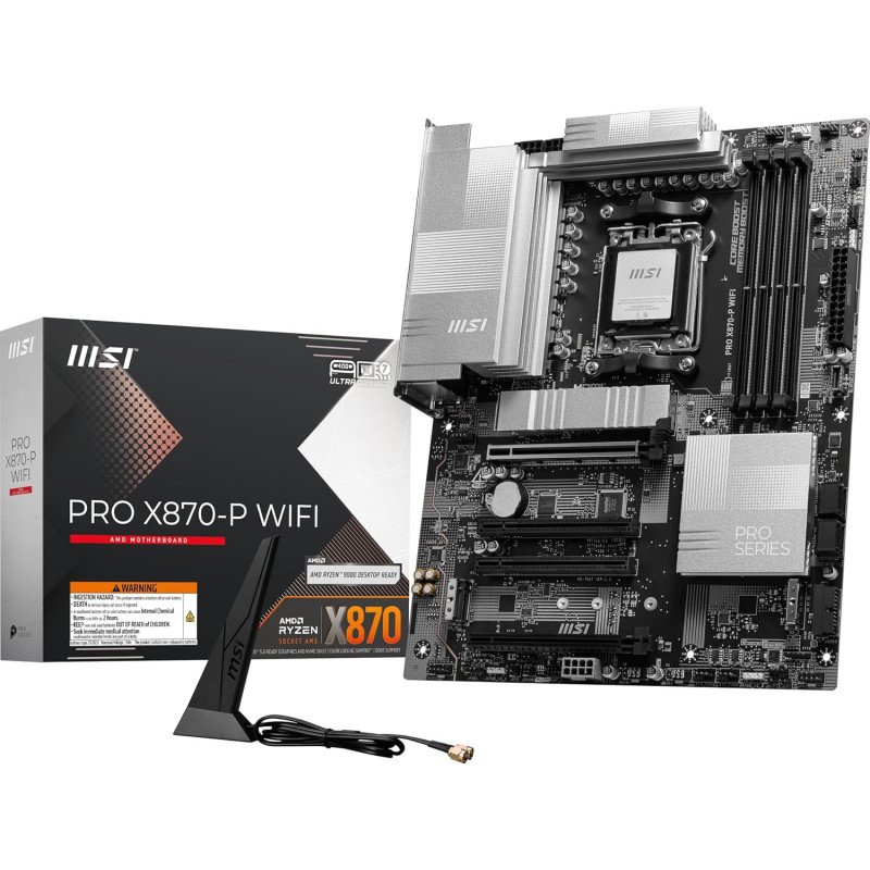 Tarjeta Madre MSI PRO X870E-P WIFI AM5 DDR5 ATX PCIe 5.0 M.2