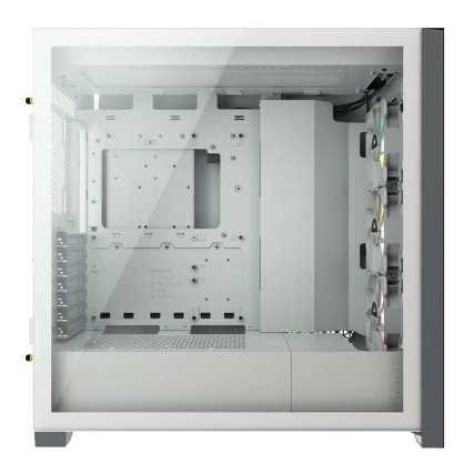Gabinete Corsair iCUE 5000X RGB Blanco Cristal Templado Mid-Tower ATX Sin Fuente