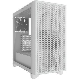 Gabinete Corsair 3000D Airflow Blanco Cristal Templado Mid-Tower ATX Sin Fuente