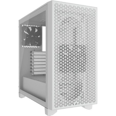 Gabinete Corsair 3000D Airflow Blanco Cristal Templado Mid-Tower ATX Sin Fuente