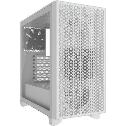 Gabinete Corsair 3000D Airflow Blanco Cristal Templado Mid-Tower ATX Sin Fuente