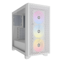 Gabinete Corsair 3000D Airflow Blanco Cristal Templado Mid-Tower ATX Sin Fuente