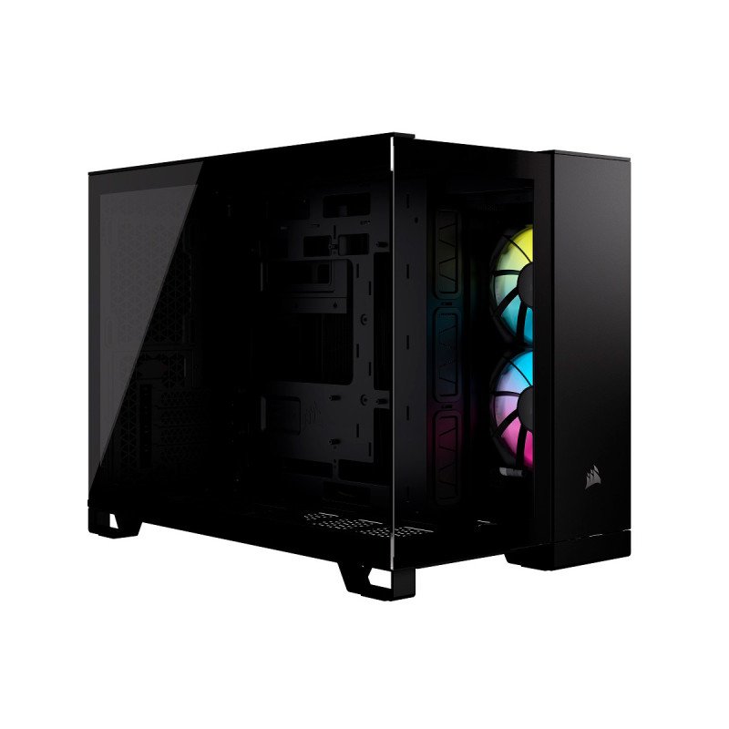 Gabinete Corsair iCUE Link 2500X RGB Negro Cristal Templado Mid-Tower ATX Sin Fuente