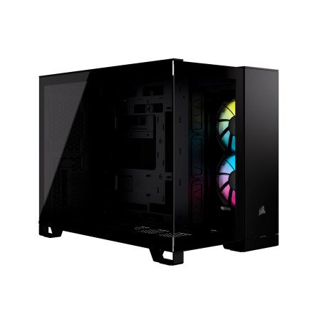 Gabinete Corsair iCUE Link 2500X RGB Negro Cristal Templado Mid-Tower ATX Sin Fuente