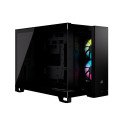 Gabinete Corsair iCUE Link 2500X RGB Negro Cristal Templado Mid-Tower ATX Sin Fuente