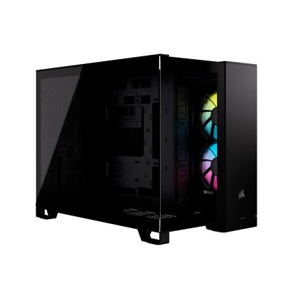 Gabinete Corsair iCUE Link 2500X RGB Negro Cristal Templado Mid-Tower ATX Sin Fuente