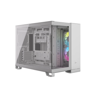 Gabinete Corsair iCUE Link 2500X RGB Blanco Cristal Templado Med-Torre Sin Fuente