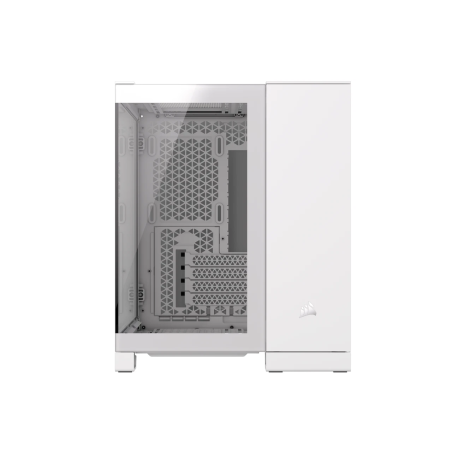 Gabinete Corsair iCUE Link 2500X RGB Blanco Cristal Templado Med-Torre Sin Fuente