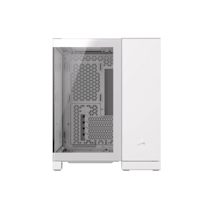 Gabinete Corsair iCUE Link 2500X RGB Blanco Cristal Templado Med-Torre Sin Fuente