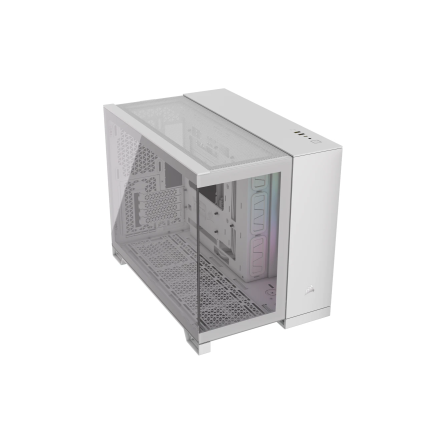 Gabinete Corsair iCUE Link 2500X RGB Blanco Cristal Templado Med-Torre Sin Fuente