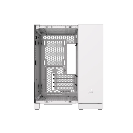 Gabinete Corsair iCUE Link 2500X RGB Blanco Cristal Templado Med-Torre Sin Fuente