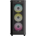Gabinete Corsair 480T RGB Airflow Negro Cristal Templado Med-Torre Sin Fuente