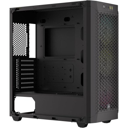 Gabinete Corsair 480T RGB Airflow Negro Cristal Templado Med-Torre Sin Fuente
