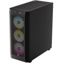 Gabinete Corsair 480T RGB Airflow Negro Cristal Templado Med-Torre Sin Fuente