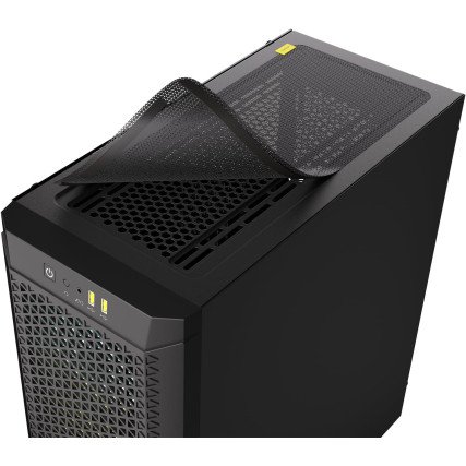 Gabinete Corsair 480T RGB Airflow Negro Cristal Templado Med-Torre Sin Fuente