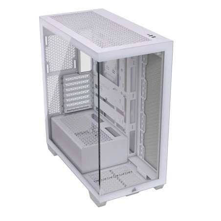 Gabinete Corsair 3500X Blanco Cristal Templado Med-Torre Sin Fuente