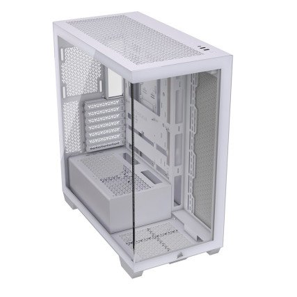 Gabinete Corsair 3500X Blanco Cristal Templado Med-Torre Sin Fuente