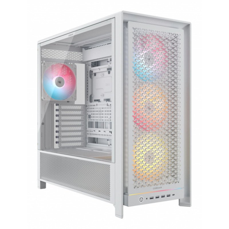 Gabinete Gamer Corsair 5000D FRAME ARGB Blanco CC-9011310-WW Cristal Templado Mid-Tower ATX