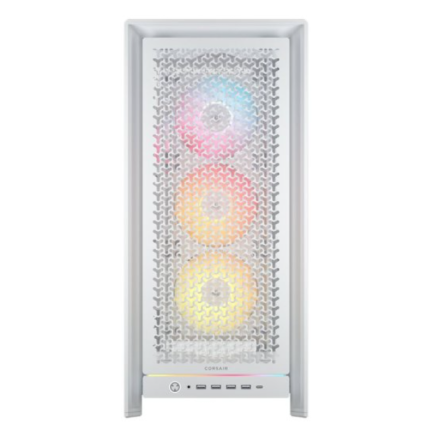 Gabinete Gamer Corsair 5000D FRAME ARGB Blanco CC-9011310-WW Cristal Templado Mid-Tower ATX
