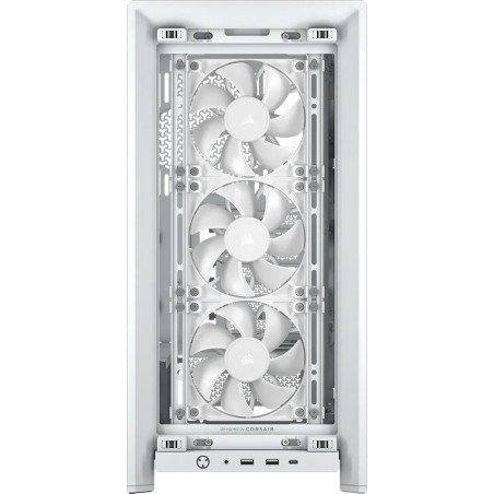 Gabinete Corsair 4000D Frame RS Blanco Cristal Templado Mid Tower ATX Sin Fuente