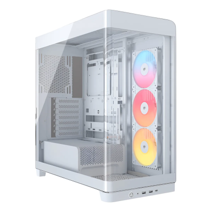 Gabinete Corsair 4500X FRAME Blanco Cristal Templado Mid-Tower ATX Sin Fuente CC-9011315-WW