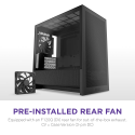 Gabinete NZXT H3 Flow Negro Mid Tower Micro-ATX/Mini-ITX 1 Ventilador Sin Fuente