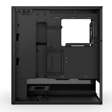Gabinete NZXT H5 Flow RGB Negro Compact Mid-Tower ATX con Ventiladores RGB