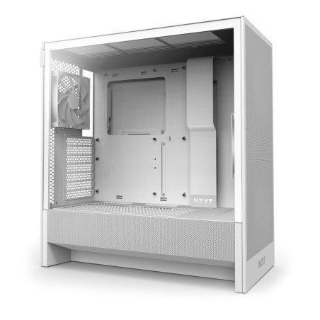 Gabinete NZXT H5 Flow Blanco Compact Mid-Tower ATX 1 Ventilador Sin Fuente