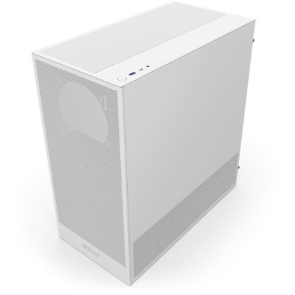 Gabinete NZXT H5 Flow Blanco Compact Mid-Tower ATX 1 Ventilador Sin Fuente
