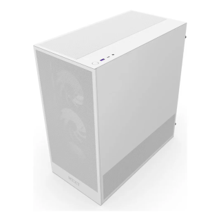 Gabinete NZXT H5 Flow RGB Blanco Compact Mid-Tower ATX con Ventiladores RGB