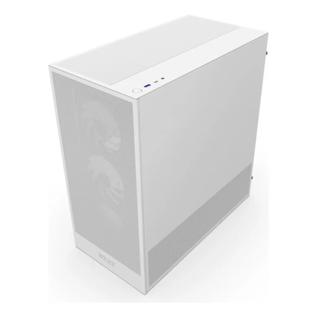 Gabinete NZXT H5 Flow RGB Blanco Compact Mid-Tower ATX con Ventiladores RGB