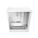 Gabinete Gamer NZXT H7 Flow RGB CM-H72FW-R1 Blanco Mid-Tower ATX con 3 Ventiladores RGB