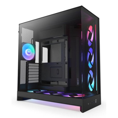 Gabinete Gamer NZXT H9 Flow 2 RGB CM-H92FB-P1 Negro ATX con USB Tipo C
