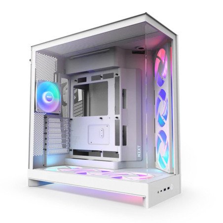 Gabinete Gamer NZXT H9 Flow 2 RGB CM-H92FW-P1 Blanco ATX con USB Tipo C