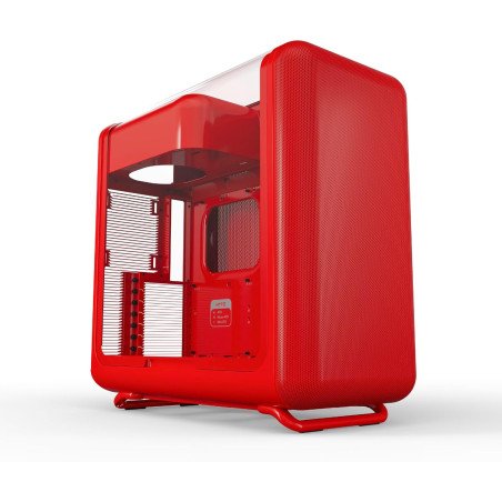 Gabinete Gamer HYTE X50 CS-HYTE-X50G-RR Rojo ATX con Panel de Vidrio Curvo