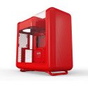 Gabinete Gamer HYTE X50 CS-HYTE-X50G-RR Rojo ATX con Panel de Vidrio Curvo
