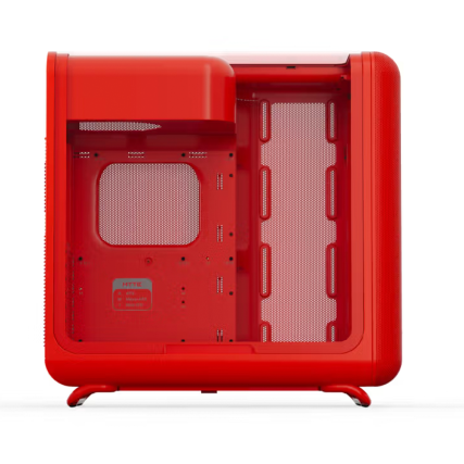 Gabinete Gamer HYTE X50 CS-HYTE-X50G-RR Rojo ATX con Panel de Vidrio Curvo